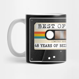 Funny Best of 1976 48th Birthday Cassette Tape Vintage Mug